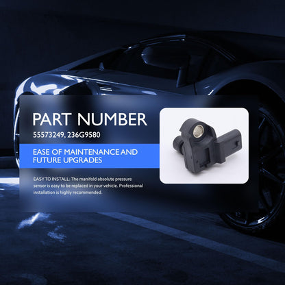 HiSport 55573249 Manifold Absolute Pressure Sensor - Compatible with Buick Cascada Encore Envision Cadillac ATS CT4 CTS XTS Chevrolet Cruze Equinox Trax GMC Terrain Replaces 236G9580