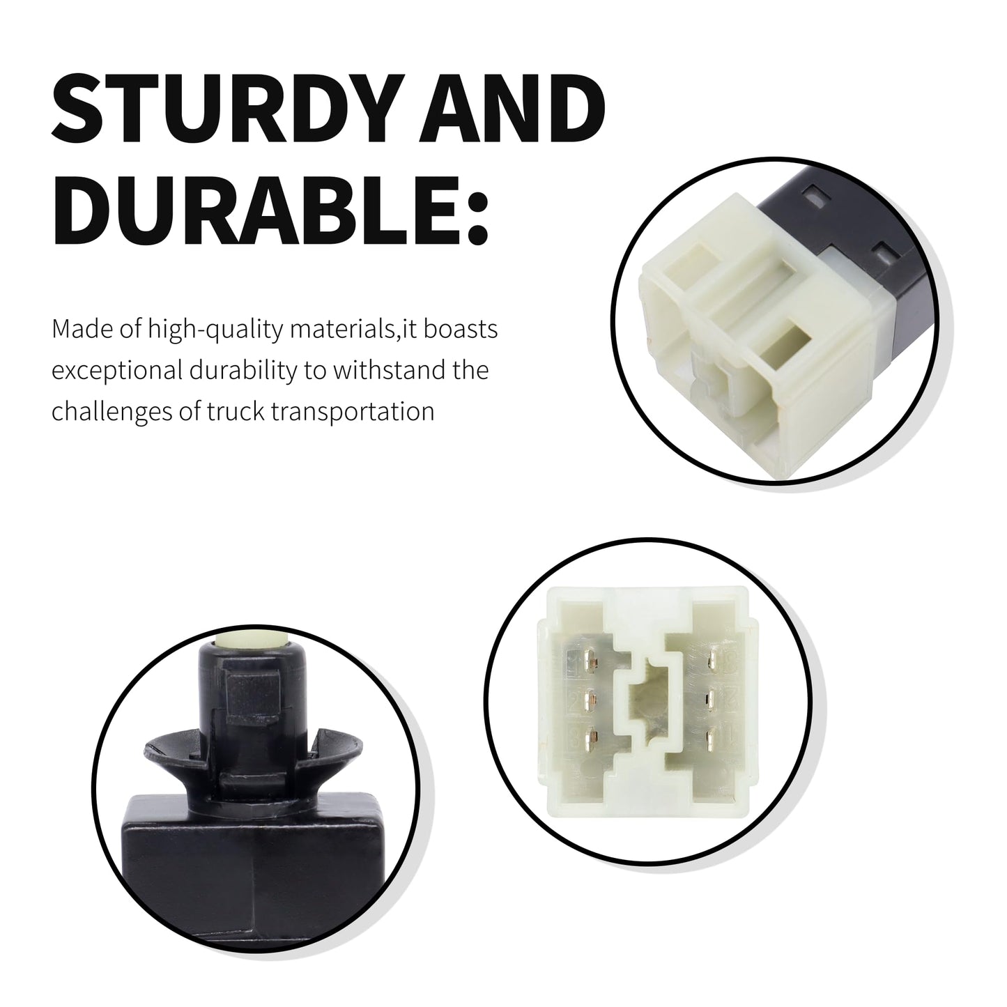 HiSport 0015453109 Brake Light Switch Lamp 6 Pins - Compatible with Mercedes-Benz C280 E430 S350 G550 SL500 SLK320 CL600 CLK55 Dodge Sprinter 3500 Sprinter 2500 Chrysler Crossfire 1999-2010