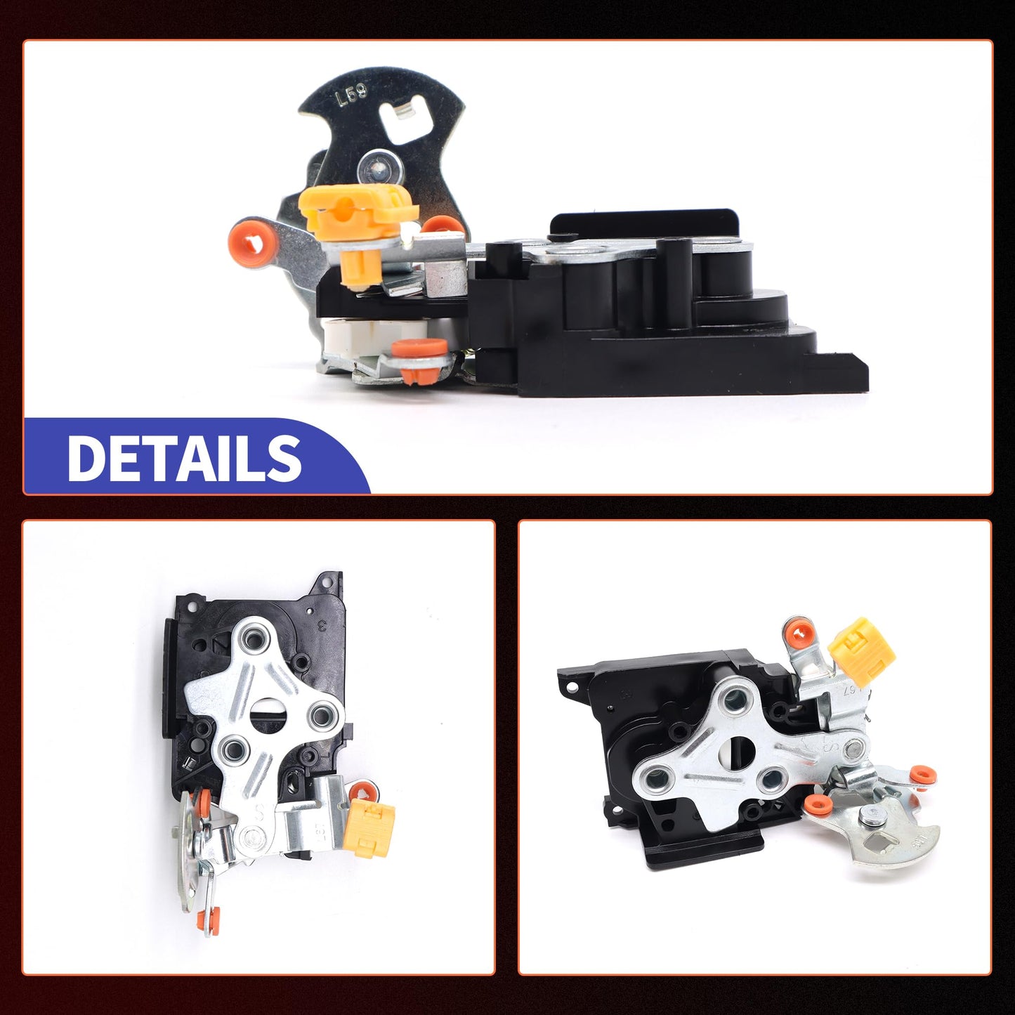 HiSport Door Latch Assembly LH Left Driver Front 15111447 Replacement for Buick Cadillac Chevy GMC Sonoma S10 Pickup Caprice Deville Roadmaster Cruiser