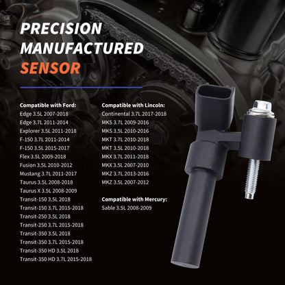 HiSport 907854 Crankshaft Position Sensor - Compatible with Ford Edge Explorer F-150 Flex Fusion Mustang Taurus X Transit-150 Transit-250 Transit-350 Transit-350 HD - Replace SU10462 PC753