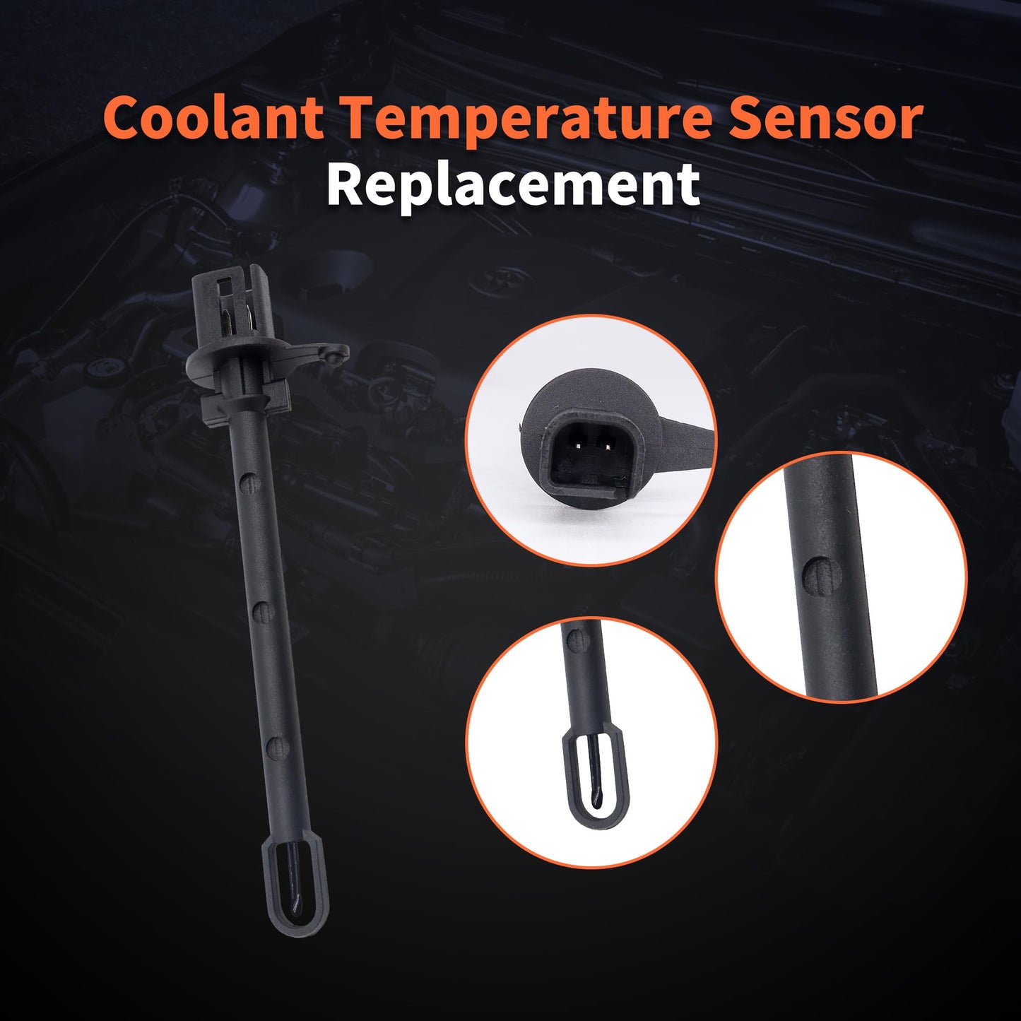 HiSport A/C Evaporator Temperature Sensor 926-567 Compatible with Ford Fusion 2006-2012 & Lincoln MKZ 2007-2012 & Mercury Milan 2006-2011, AX163, 6E5Z19C734BA, YH1662, 1713043