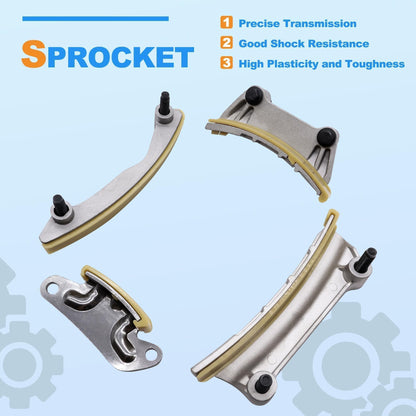 HiSport 9-0753S Timing Chain & Component Kit Compatible with Buick Enclave, Cadillac ATS, Chevrolet Camaro, GMC Acadia, Pontiac G6, Saab 9-4X, Saturn Aura, Suzuki Grand Vitara Replace 9-0753SX