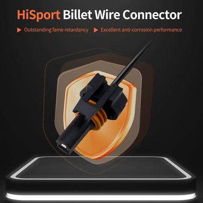 HiSport Billet Wire Connector LS Gen 4 Starter Motor Solenoid LS3 Pigtail WPSTR40 Compatible with Vehicles Camaro Corvette OEM Tooling, Connector, Lock, Seals, Terminals