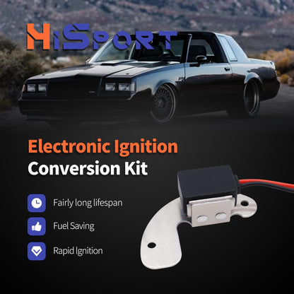 HiSport 1181 Ignitor Electronic Ignition Conversion Kit - Compatible with AMC Buick Checker Chevy Cadillac Jeep Oldsmobile Pontiac Studebaker 1956-1974