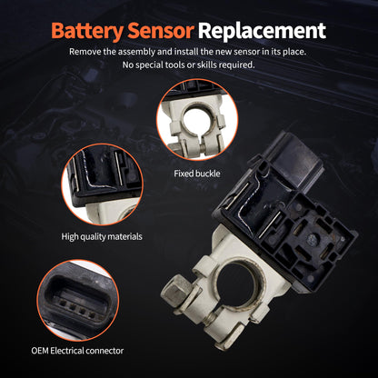 HiSport Main Current Battery Sensor Assembly Compatible with Nissan Qashqai Rogue Sport X-Trail Replacement for 294G0C990C 294G0-C990C