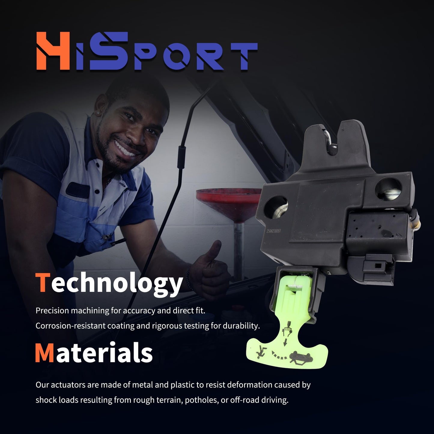 HiSport Trunk Latch Assembly -Rear Tailgate Trunk Latch Lock Actuator Compatible with Toyota Camry 2013-2018 Avalon 2012-2017 Replaces 6460006041 64600-06040