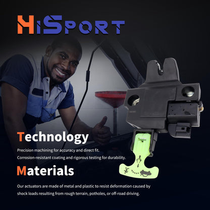 HiSport Trunk Latch Assembly -Rear Tailgate Trunk Latch Lock Actuator Compatible with Toyota Camry 2013-2018 Avalon 2012-2017 Replaces 6460006041 64600-06040