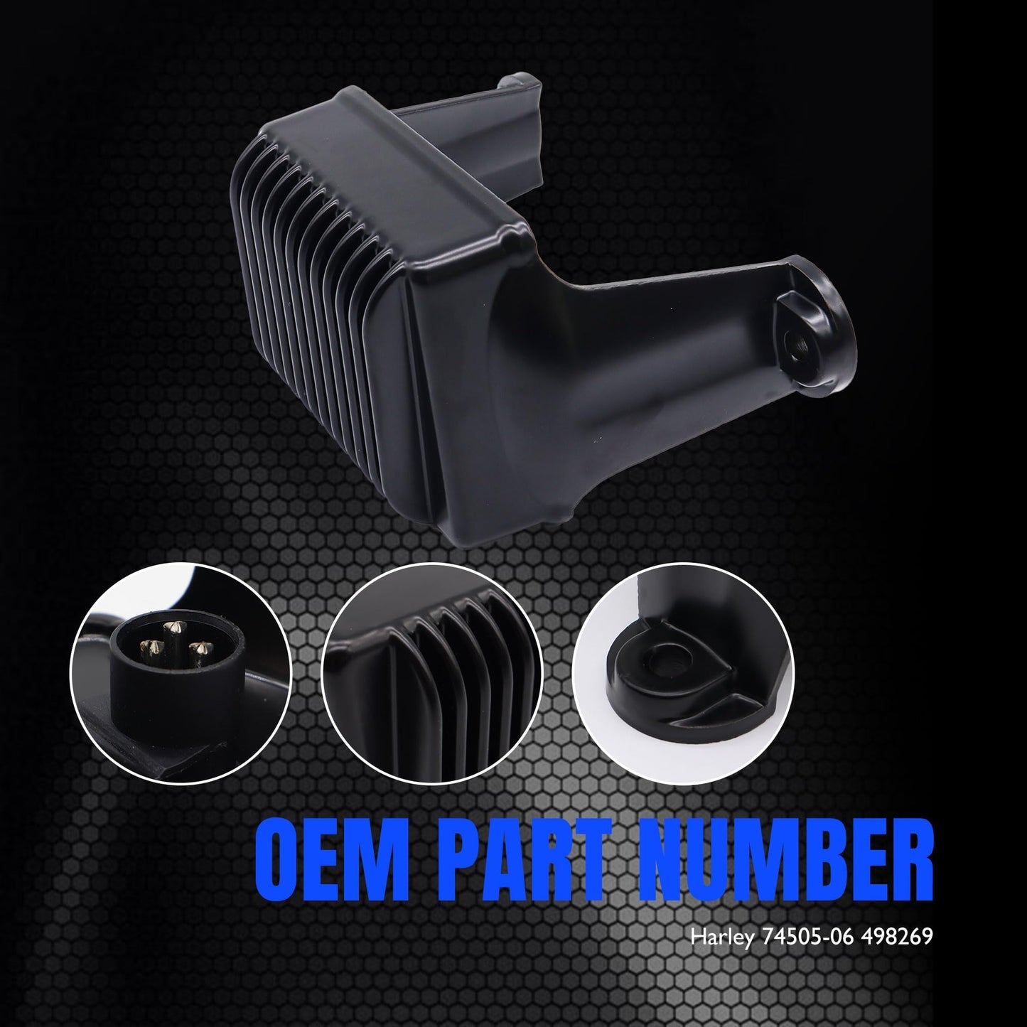 HiSport Voltage Regulator Rectifier - Compatible with Harley Davidson 2006 2007 2008 Electra Glide Road Glide Road King Street Glide Replaces 7450506 7450506A 498269 498276 FHADA204G018 H0506