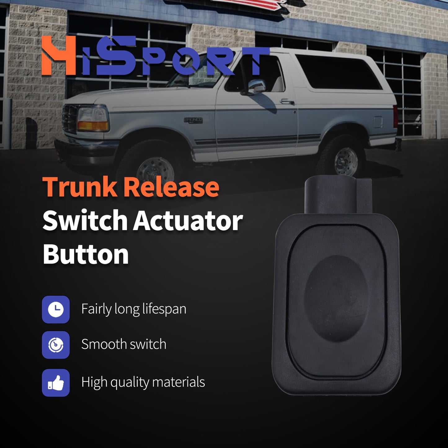 HiSport Trunk Release Switch Actuator Button - Compatible with Ford Lincoln Mercury Replaces 1L2T-14K147-AA SW-5855