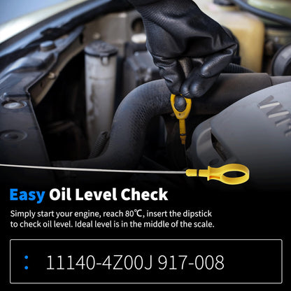 HiSport Engine Oil Dipstick 917008 - Compatible with Nissan Sentra Replacement 11140 Dip Stick for Checking Oil