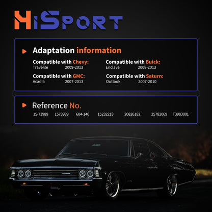 HiSport HVAC Air Blend Door Actuator 20826182 15-73989 604-140 1573989 Compatible with Chevy Traverse 2009-2013, Buick Enclave 2008-2013, GMC Acadia 2007-2013, Saturn Outlook 2007-2010