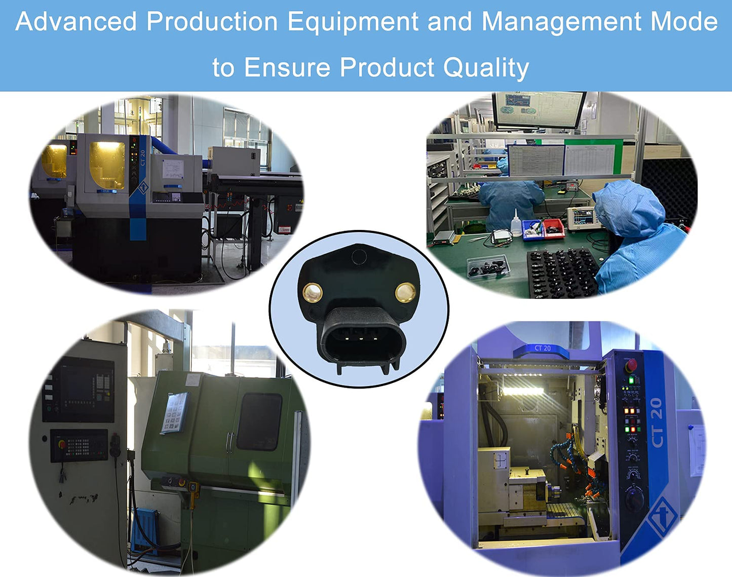 Throttle Position Sensor(TPS) 4874371AD - Compatible with Dodge Ram Pickup Durango Jeep Liberty Commander Wrangler Replace 5019411AB TH415 TH266 5019411AA 5086203AA