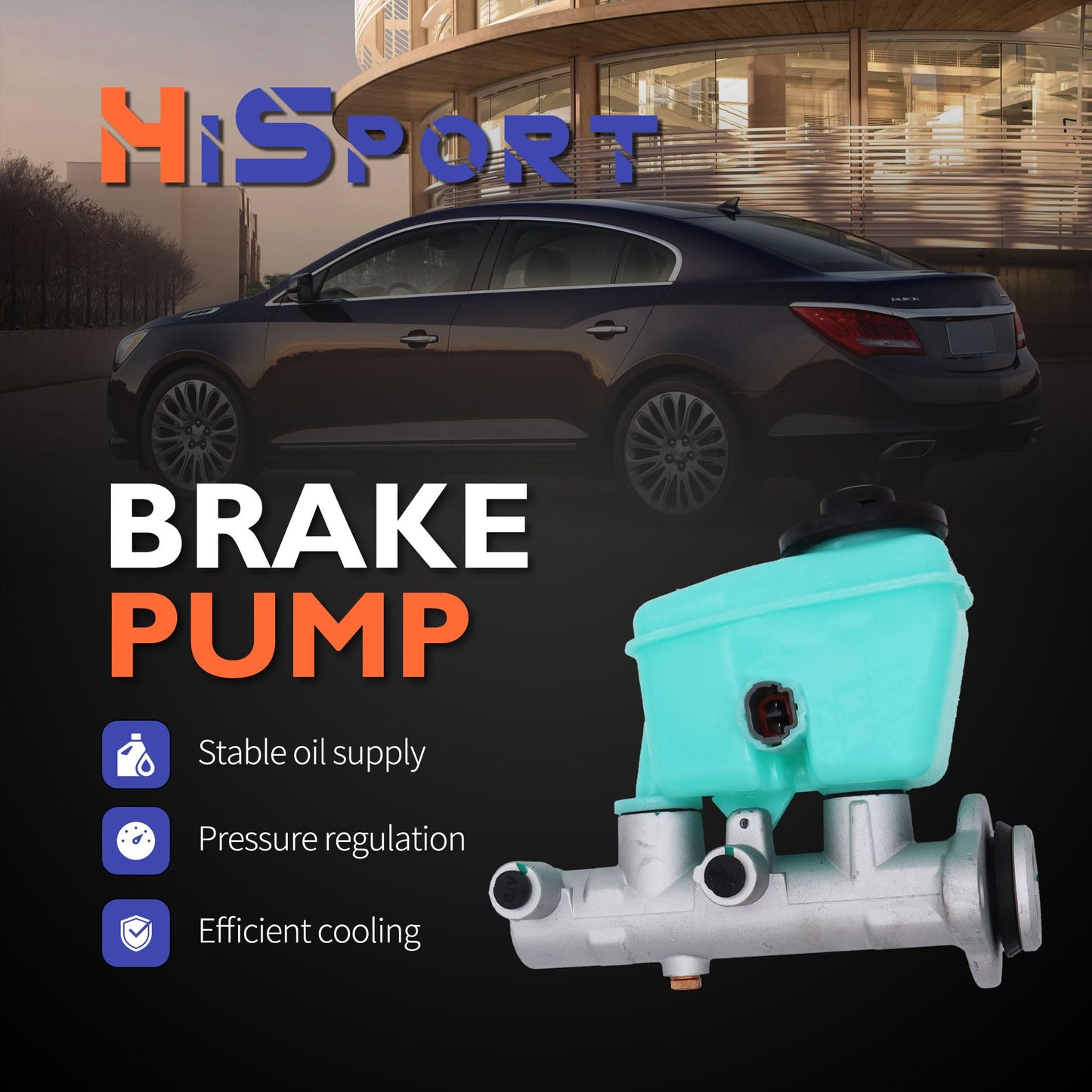 HiSport Brake Master 472013D350 Cylinder with Reservoir and Cap Compatible with Toyota 4Runner L4 2.7L 1996 1997 1998 1999 2000