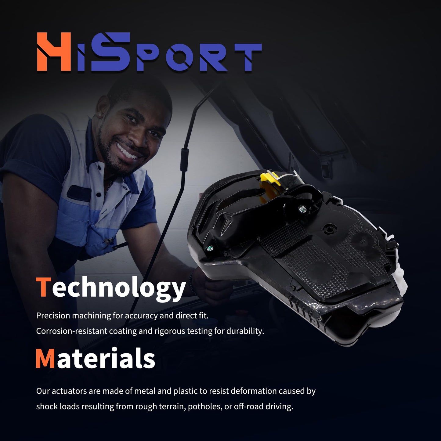 HiSport 72650-T0A-H01 Power Door Lock Actuator Rear Left - Compatible with Honda Accord Sedan 4 Doors 2013 2014 2015 2016 2017