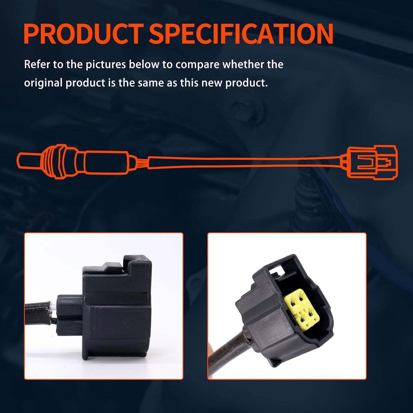 HiSport 56028994AA O2 Oxygen Sensor Upstream Downstream - Compatible with Dodge Charger Dakota Durango Jeep Commander Grand Cherokee Replaces 56028994AB 05149170AA OS5249