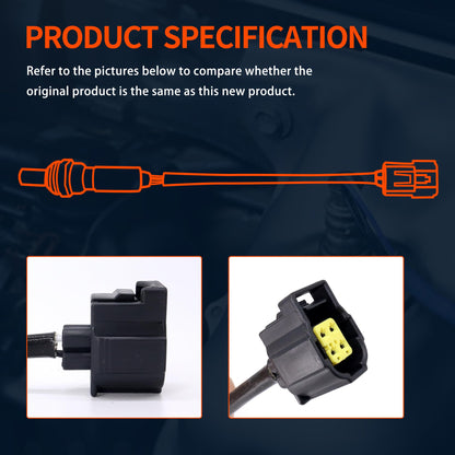 HiSport 56028994AA O2 Oxygen Sensor Upstream Downstream - Compatible with Dodge Charger Dakota Durango Jeep Commander Grand Cherokee Replaces 56028994AB 05149170AA OS5249