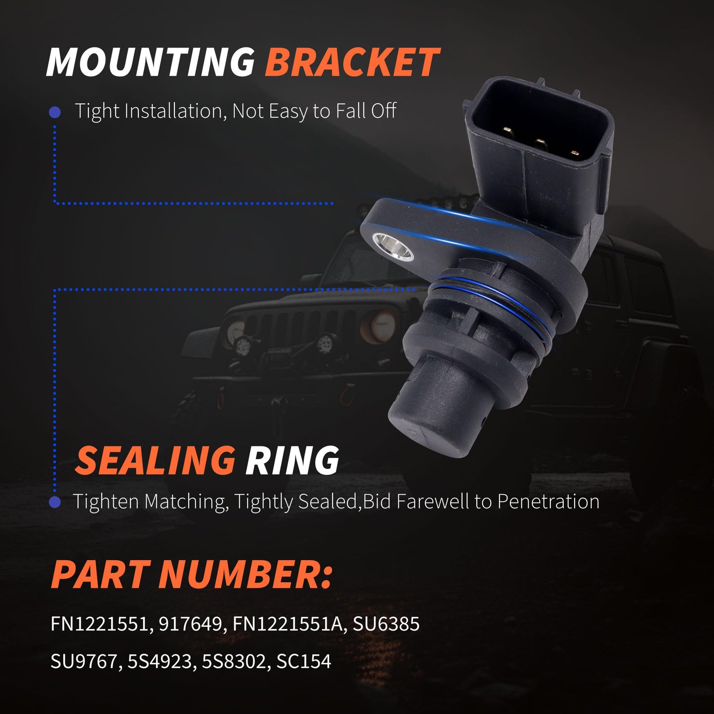 HiSport Transmission Speed Sensor - Compatible with Mazda 2 3 5 6 CX-7 Replaces FN1221551 FN1221551A SU6385 SU9767