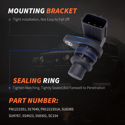 HiSport Transmission Speed Sensor - Compatible with Mazda 2 3 5 6 CX-7 Replaces FN1221551 FN1221551A SU6385 SU9767