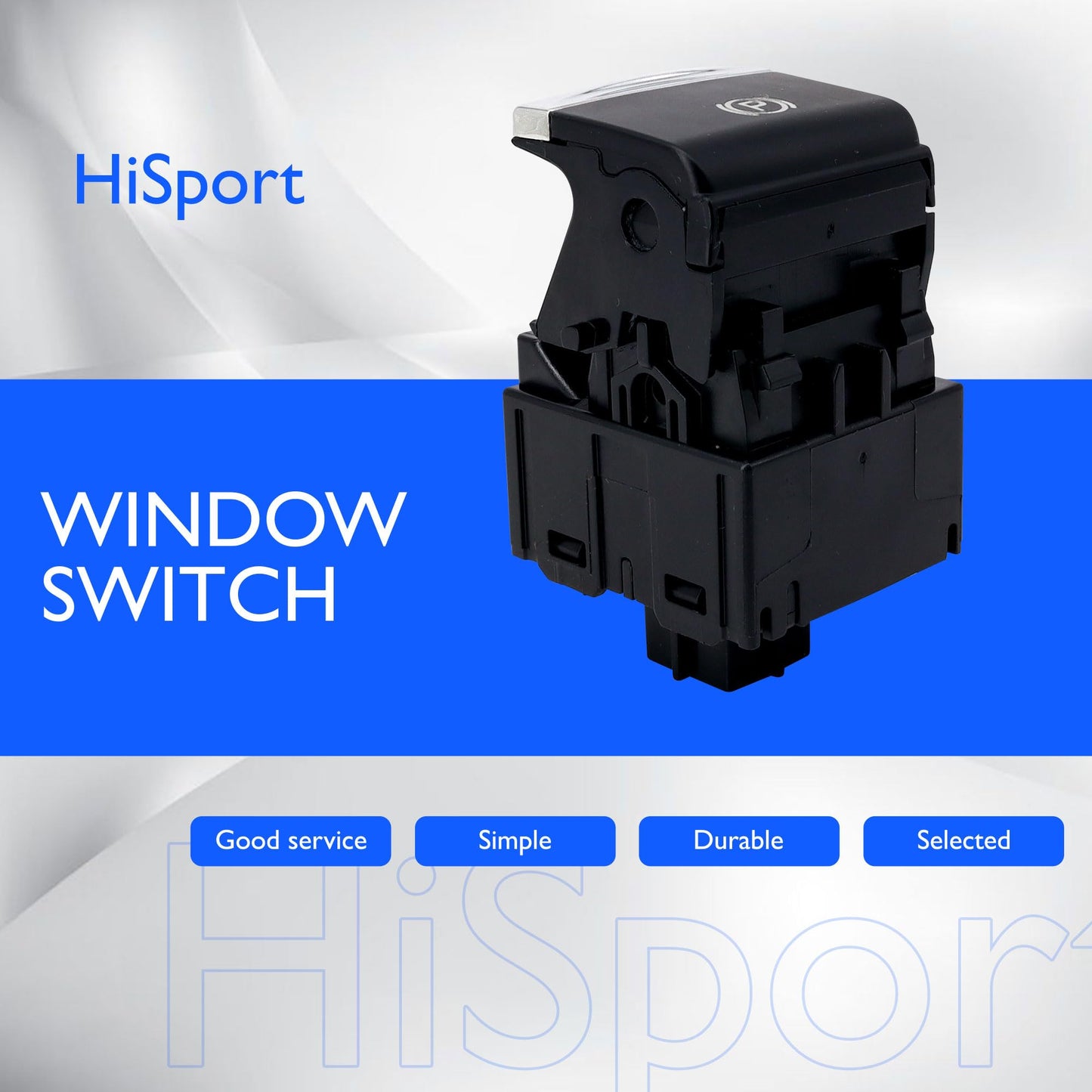 HiSport Electronic Auto Hand Brake Button Parking Switch Compatible with 2016-2018 Honda Civic Direct Replacement for OEM Part #35355-TBA-A01