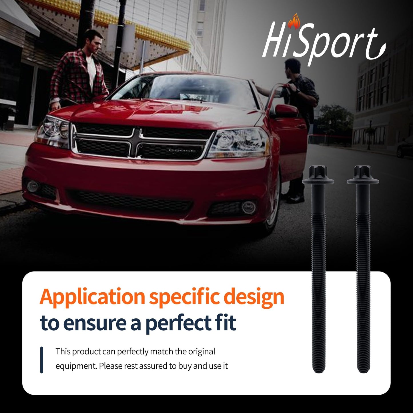 HiSport ES72474 Engine Cylinder Head Bolt Set Compatible with Buick Encore 2013-2021, Cadillac ELR 2014-2016, Chevrolet Cruze 2011-2016 Cruze Limited 2016 Sonic 2012-2020 Trax 2013-2021 Volt 2011-2015