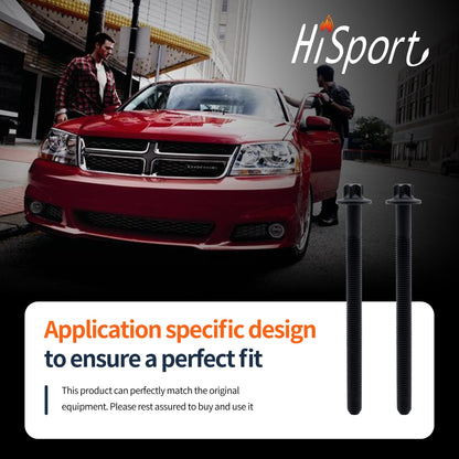 HiSport ES72474 Engine Cylinder Head Bolt Set Compatible with Buick Encore 2013-2021, Cadillac ELR 2014-2016, Chevrolet Cruze 2011-2016 Cruze Limited 2016 Sonic 2012-2020 Trax 2013-2021 Volt 2011-2015