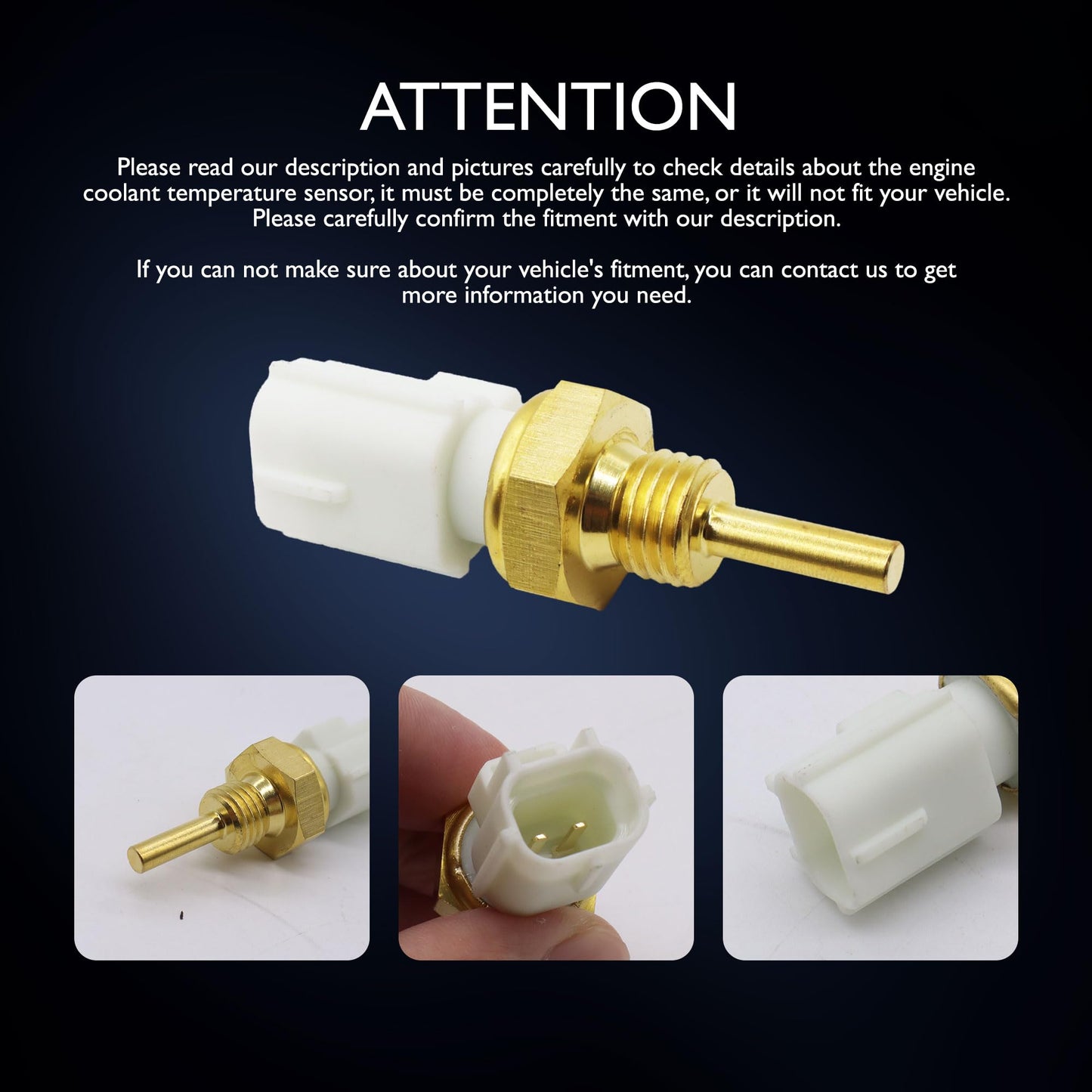 HiSport Engine Coolant Temperature Sensor - Compatible with Toyota Lexus Replaces 8942206010 8942233010 TX109