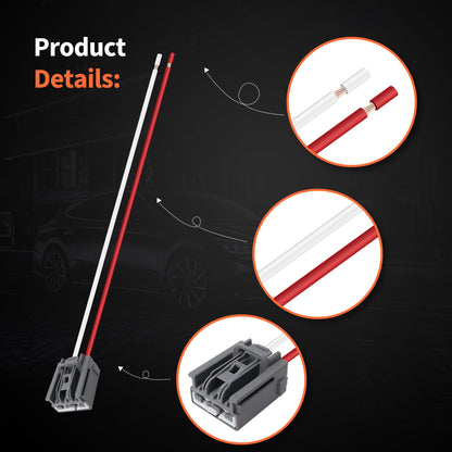 HiSport 3U2Z14S411PB HVAC Speed Blower Motor Lighting Wiring Harness Compatible with BMW Buick Cadillac Chevrolet Chrysler Dodge Ford GMC Jeep Lincoln Mercury Nissan Pontiac Ram Saab Saturn Volvo