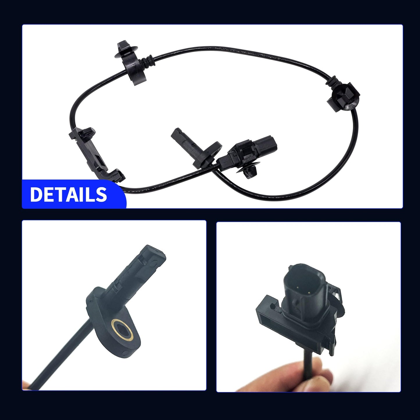 HiSport Front Left Right ABS Wheel Speed Sensor Compatible with Honda Civic 2006-2011 Replace 57450-SNA-003 57455-SNA-003 2PCS