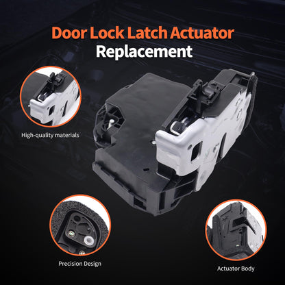 HiSport Rear Left Driver Door Lock Latch Actuator 13597802 Compatible with Chevrolet Cadillac GMC Buick Envision ATS CTS Escalade ESV Suburban Sierra Silverado 1500 2500 3500 HD Yukon XL
