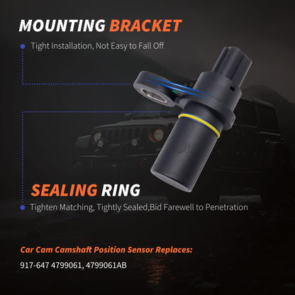 HiSport Automatic Transmission Speed Sensor - Compatible with Jeep Nitro 2009-2011 Wrangler 2003-2011 Ram 1500 2500 Liberty 2003-2010 Replaces 917-647