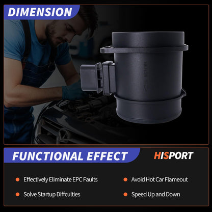 HiSport Mass Air Flow Sensor Meter 15875837 V6 3.0L 3.2L 3.6L Compatible with Buick Enclave, Cadillac CTS SRX, Chevy Traverse, GMC Acadia, Saturn Outlook, Suzuki XL-7