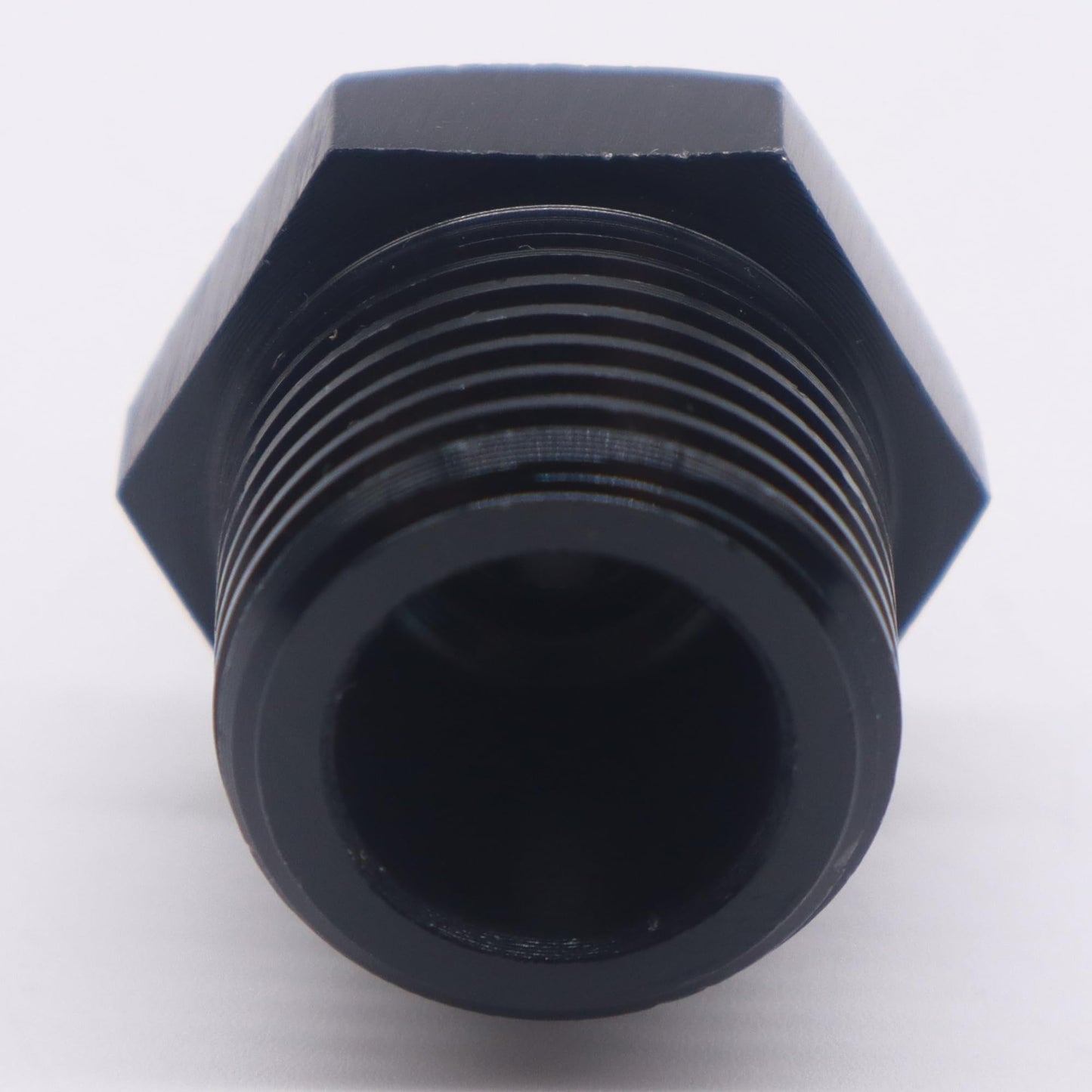 HiSport 6AN to 1/2 NPT Male Hose Fitting Adapter, Universal Aluminum Flare Male 6AN to 1/2'' NPT Union Fuel Oil Line Pipe Connector Black Anodized