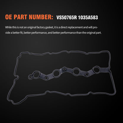 HiSport Engine Valve Cover Gasket - Compatible with Mitsubishi Lancer 2008-2017 Outlander 2008-2013 Outlander Sport 2011-2021 2.0L 2.4L 3.0L - Replace VS50765R