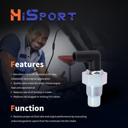 HiSport PCV Valve - Compatible with Lexus SC430 GS430 GX470 LX470 LS430 Compatible with Toyota 4Runner Sequoia Tundra Land Cruiser 2003-2010 - Replace 045-0353