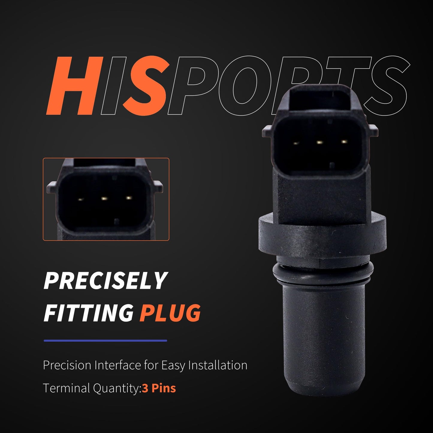 HiSport Automatic Transmission Speed Sensor - Compatible with Hyundai Azera Elantra Entourage Santa Fe Sonata Tiburon Tucson XG300 XG350 | Kia Amanti Forte Forte Koup Sedona - Replace 917-606