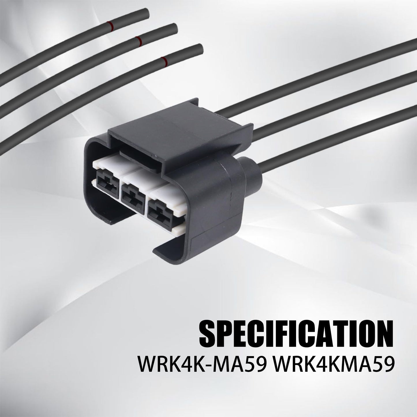 HiSport WRK4K-MA59 Blower Cooling Fan Resistance Pigtail Connector - Compatible with Kia Optima 2014-2019 Sedona 2014-2018