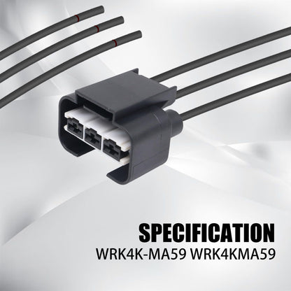 HiSport WRK4K-MA59 Blower Cooling Fan Resistance Pigtail Connector - Compatible with Kia Optima 2014-2019 Sedona 2014-2018