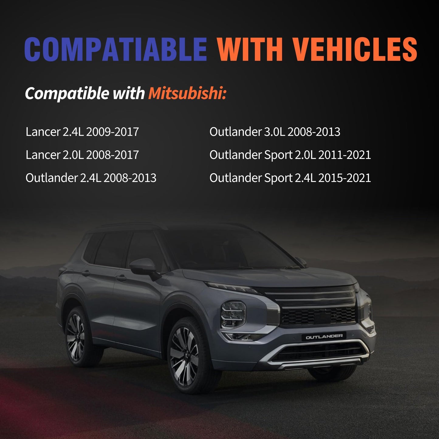 HiSport Engine Valve Cover Gasket - Compatible with Mitsubishi Lancer 2008-2017 Outlander 2008-2013 Outlander Sport 2011-2021 2.0L 2.4L 3.0L - Replace VS50765R