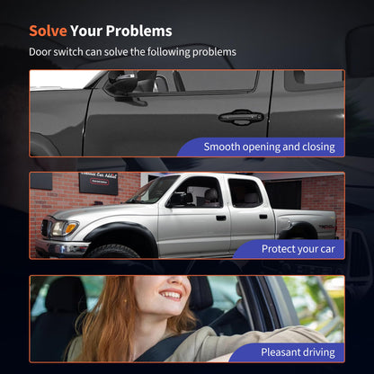 HiSport Fuel Door Lock Cylinder w/Key Set Compatible with Toyota Tacoma 1995-2004 Fuel Tank Lock Cylinder Fuel Filler Lid Door Gas Replace 69058-35140 69058-26030