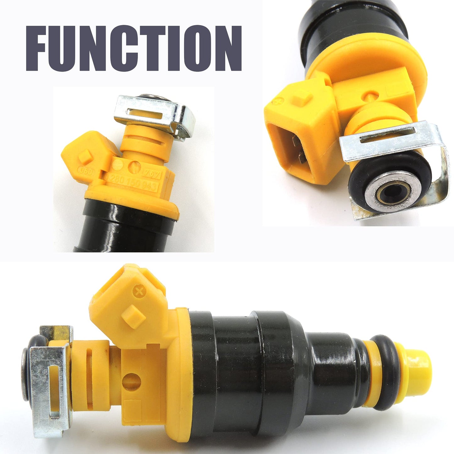 HiSport Fuel Injector Metal Retaining Clip EV1 EV6 EV14 Compatible with BMW 01-06 PC61001 8 Pcs