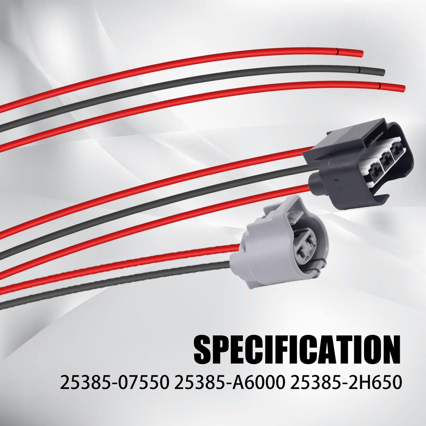 HiSport Cooling Fan Resistor Wiring Harness Connector 25385-07550 - Compatible with Hyundai Sonata Elantra GT Elantra Coupe Compatible with Kia Optima Soul Forte Koup Forte5 2011-2017