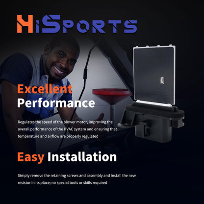 HiSport HVAC Fan Blower Motor Resistor with Wire Harness 973-582 Compatible with Toyota Tacoma 2005-2014 Replacement for 87138-04052 8713804052 RU746 RU1435