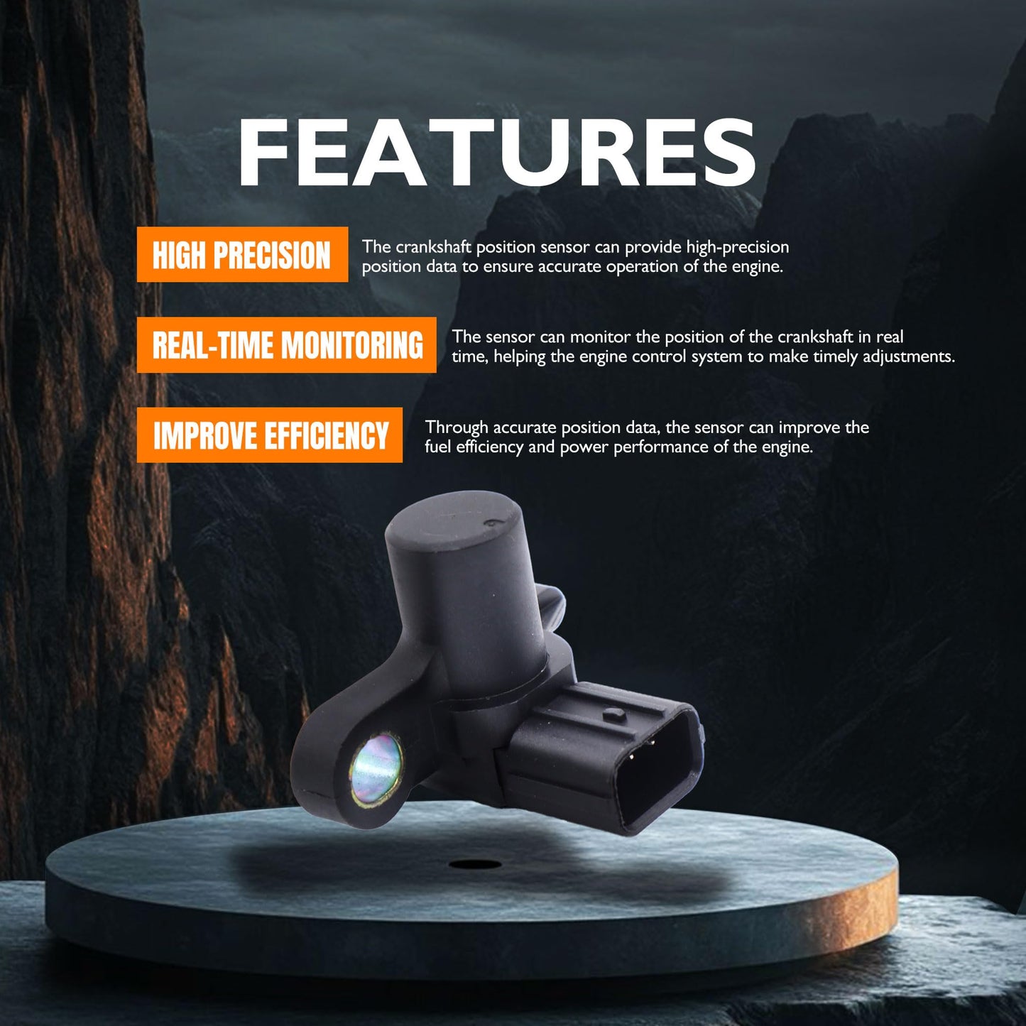 HiSport 37840-RJH-006 Camshaft Position Sensor - Compatible with Honda Civic 2001 2002 2003 2004 2005