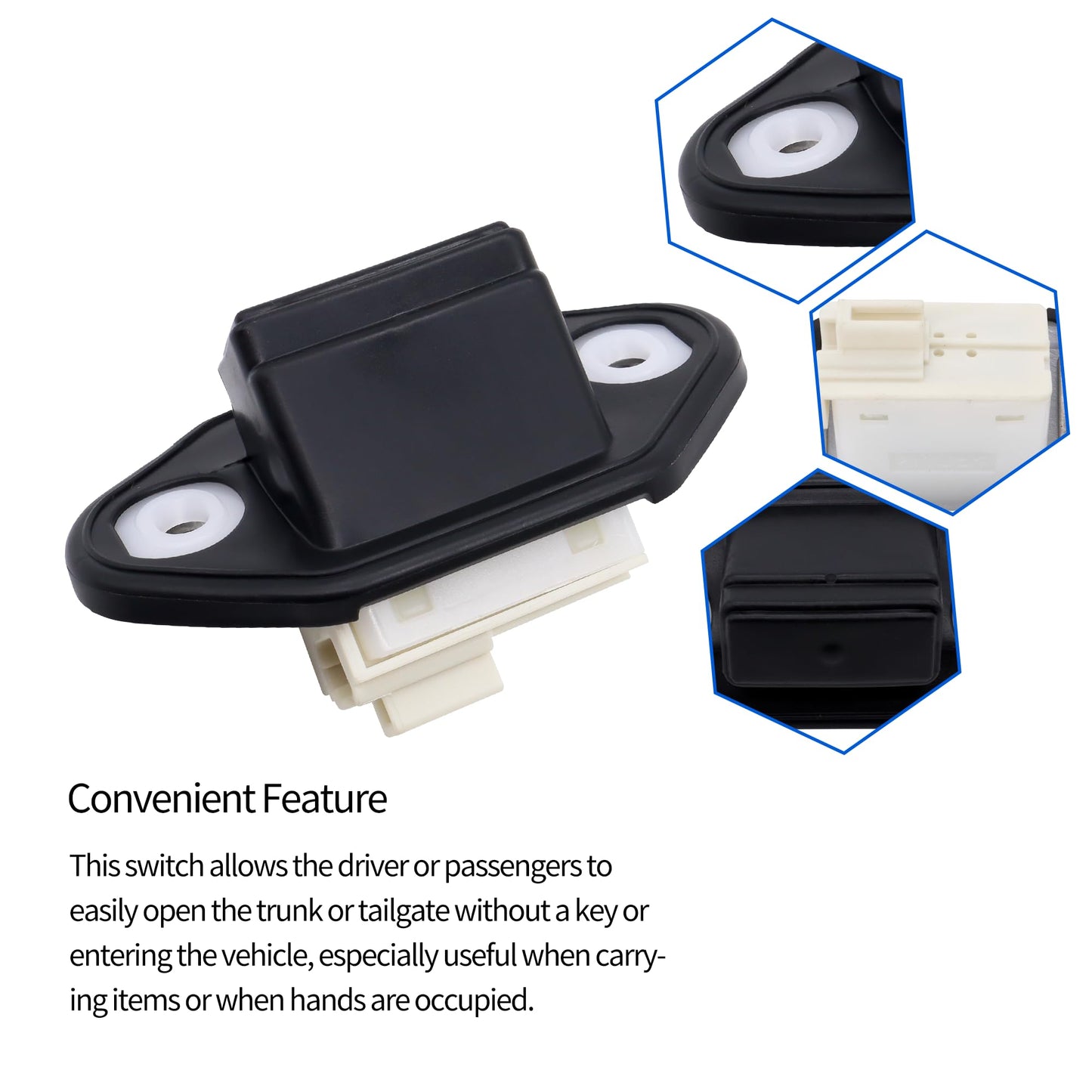 HiSport 84945-50010 Rear Trunk Switch Button - Compatible with Toyota Avalon 2013-2018 Compatible with Lexus ES350 2007-2012 LS430 2003-2006