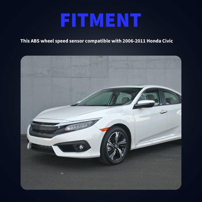 HiSport Front Left Right ABS Wheel Speed Sensor Compatible with Honda Civic 2006-2011 Replace 57450-SNA-003 57455-SNA-003 2PCS