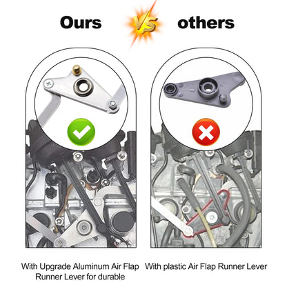 HiSport 2721402401 Intake Manifold Air Flap Runner Lever Repair Compatible with Mercedes Benz C280 C300 C350 CL550 CLK350 CLK550 CLS550 E280 E300 E350 E550 GL450 GL550 M272 V6 M273 V8 Engine