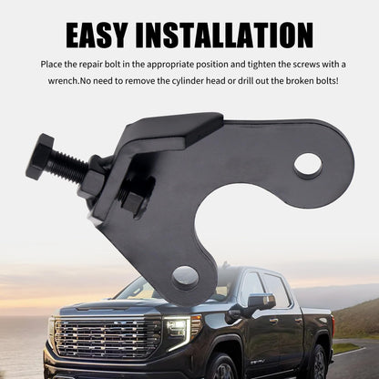 HiSport Exhaust Manifold Bolt Repair Kit - Driver Rear and Passenger Front - Compatible with 1999 & Newer Trucks & SUVs (4.8L, 5.3L, 6.0L, 6.2L Engines)