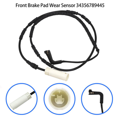 HiSport Front and Rear Brake Pad Wear Sensor 34356789440 + 34356789445 Compatible with BMW E81 E87 E82 E88 E90 E91 E92 E93 (2 Sets/4 PCS)