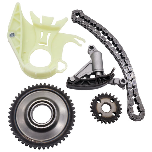 HiSport Engine Oil Pump Timing Drive Chain Set - Compatible with BMW 320i 328i xDrive 428i 528i X1 xDrive28i X3 xDrive28i X4 xDrive28i - Replace 11417605366 11417605367