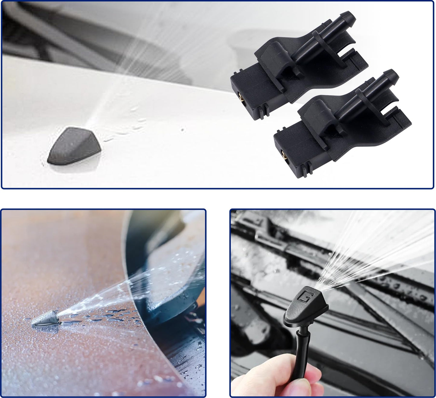 HiSport Windshield Washer Nozzle 85381-12300 - Compatible with Toyota 2006-2022 Camry 2006-2022 Corolla 2007-2022 Highlander 2005-2022 RAV4